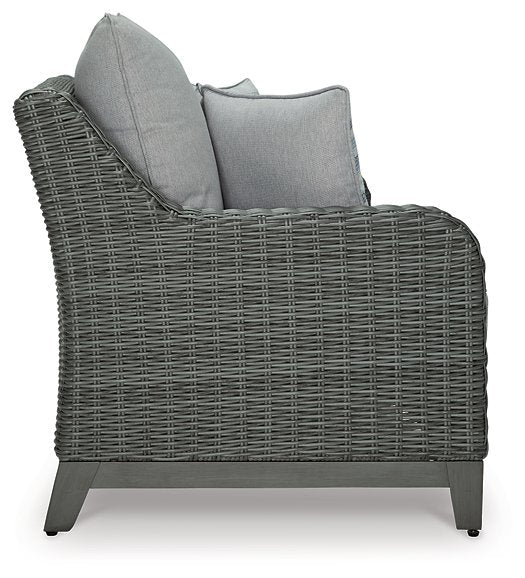 Elite Park Outdoor Loveseat with Cushion - Yulissa Home Furnishings (NJ)