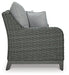 Elite Park Outdoor Loveseat with Cushion - Yulissa Home Furnishings (NJ)