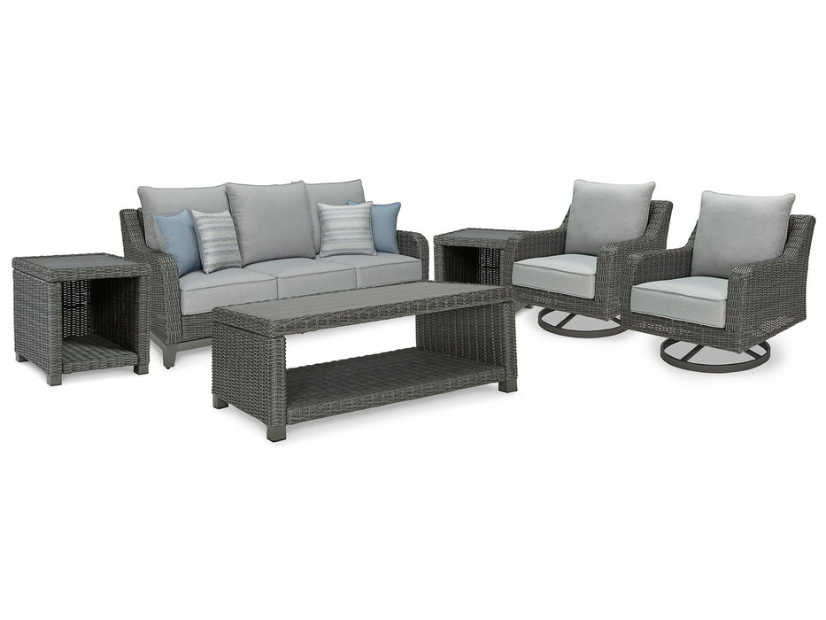 Elite Park Outdoor Seating Set - Yulissa Home Furnishings (NJ)