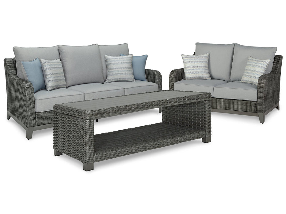 Elite Park Outdoor Seating Set - Yulissa Home Furnishings (NJ)