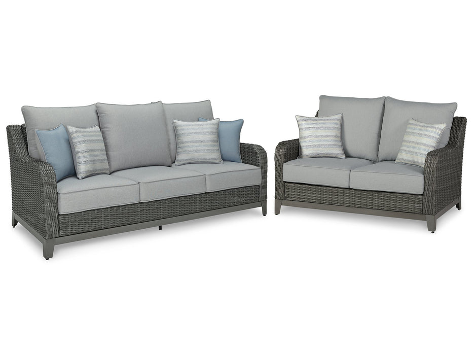 Elite Park Outdoor Seating Set - Yulissa Home Furnishings (NJ)