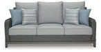 Elite Park Outdoor Sofa with Cushion - Yulissa Home Furnishings (NJ)