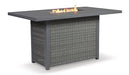 Palazzo Outdoor Bar Table with Fire Pit - Yulissa Home Furnishings (NJ)