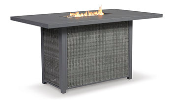 Palazzo Outdoor Bar Table with Fire Pit - Yulissa Home Furnishings (NJ)