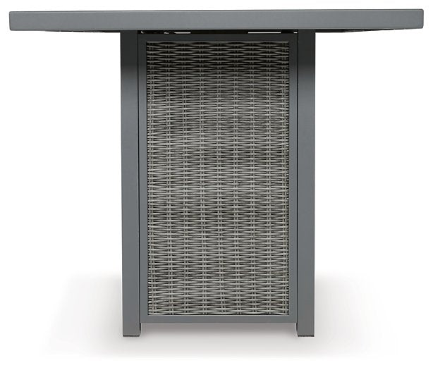 Palazzo Outdoor Bar Table with Fire Pit - Yulissa Home Furnishings (NJ)