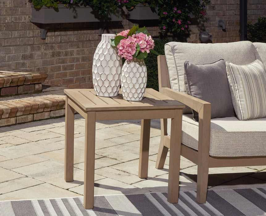 Hallow Creek Outdoor End Table - Yulissa Home Furnishings (NJ)