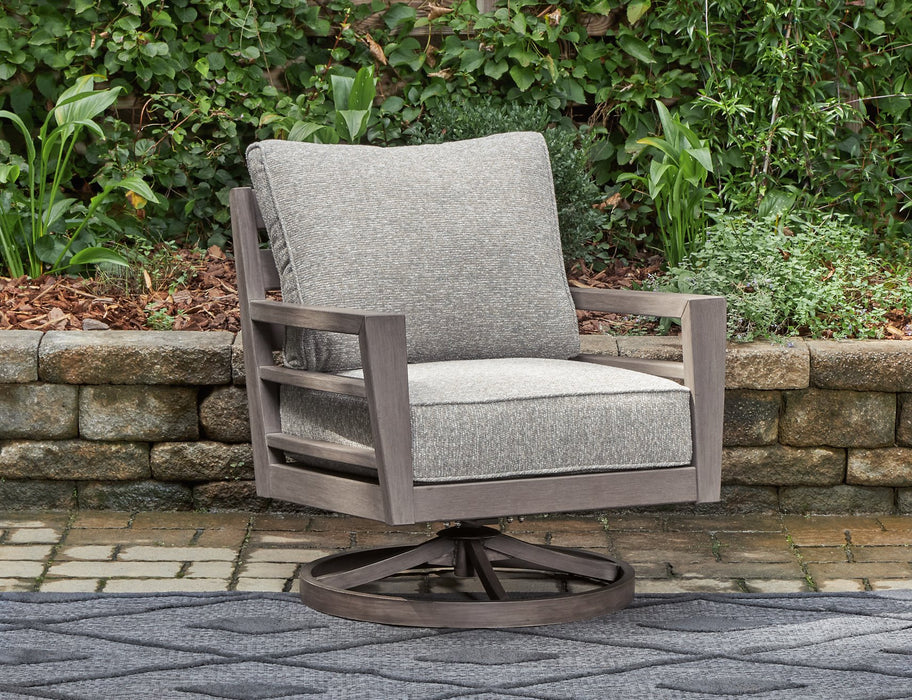 Hillside Barn Outdoor Swivel Lounge with Cushion - Yulissa Home Furnishings (NJ)