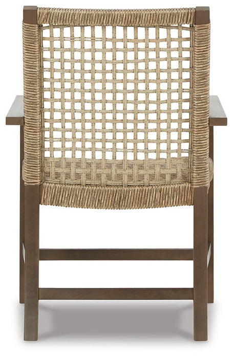 Germalia Outdoor Dining Arm Chair (Set of 2) - Yulissa Home Furnishings (NJ)