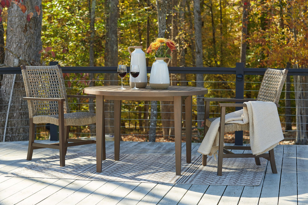 Germalia Outdoor Dining Set - Yulissa Home Furnishings (NJ)