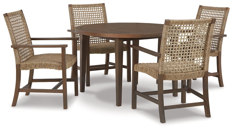 Germalia Outdoor Dining Set - Yulissa Home Furnishings (NJ)