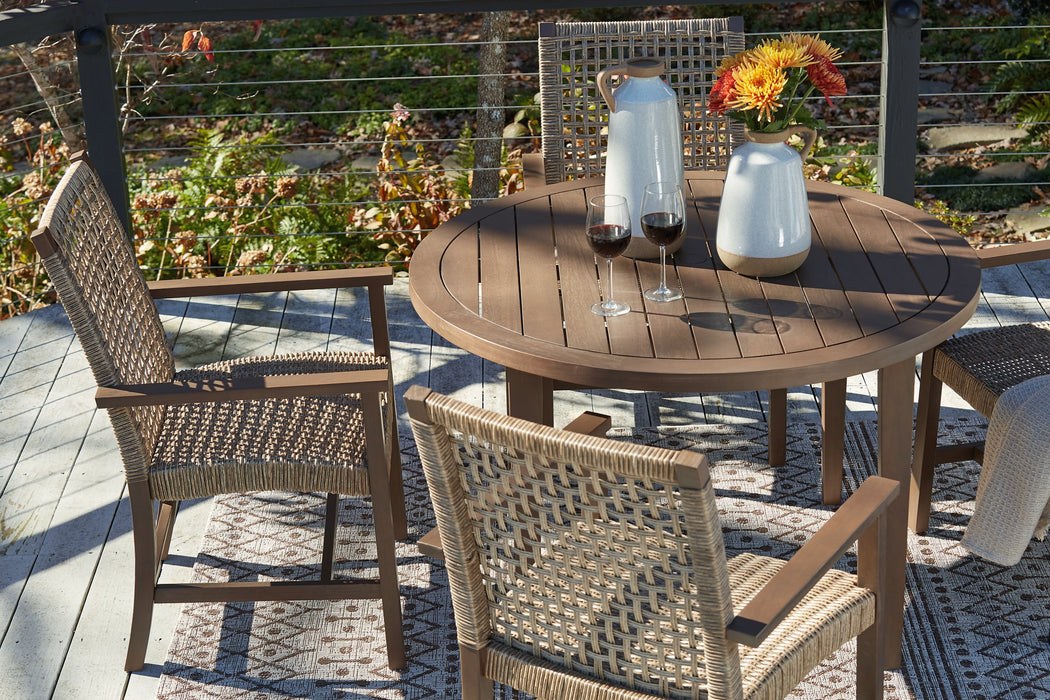 Germalia Outdoor Dining Set - Yulissa Home Furnishings (NJ)