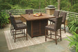 Paradise Trail Outdoor Bar Table Set - Yulissa Home Furnishings (NJ)