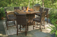 Paradise Trail Outdoor Bar Table Set - Yulissa Home Furnishings (NJ)