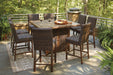 Paradise Trail Outdoor Bar Table Set - Yulissa Home Furnishings (NJ)