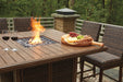 Paradise Trail Outdoor Bar Table Set - Yulissa Home Furnishings (NJ)