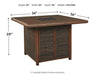 Paradise Trail Bar Table with Fire Pit - Yulissa Home Furnishings (NJ)