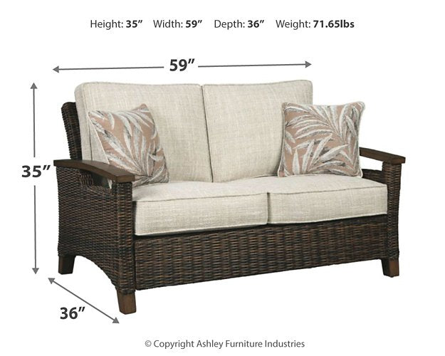 Paradise Trail Loveseat with Cushion - Yulissa Home Furnishings (NJ)