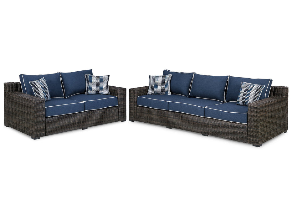 Grasson Lane Outdoor Seating Set - Yulissa Home Furnishings (NJ)