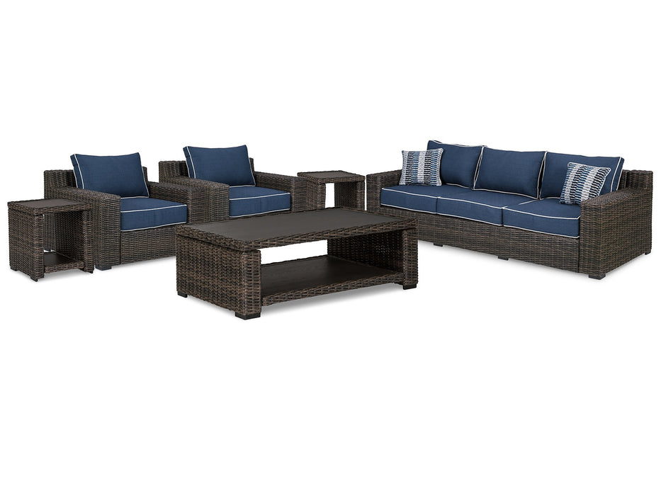 Grasson Lane Outdoor Seating Set - Yulissa Home Furnishings (NJ)