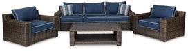 Grasson Lane Grasson Lane Nuvella Sofa with Coffee Table and 2 Lounge Chairs - Yulissa Home Furnishings (NJ)