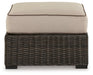 Coastline Bay Outdoor Ottoman with Cushion - Yulissa Home Furnishings (NJ)