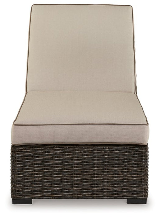 Coastline Bay Outdoor Chaise Lounge with Cushion - Yulissa Home Furnishings (NJ)