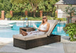 Coastline Bay Outdoor Chaise Lounge with Cushion - Yulissa Home Furnishings (NJ)