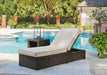 Coastline Bay Outdoor Chaise Lounge with Cushion - Yulissa Home Furnishings (NJ)