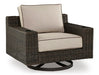 Coastline Bay Outdoor Swivel Lounge with Cushion - Yulissa Home Furnishings (NJ)