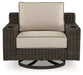 Coastline Bay Outdoor Swivel Lounge with Cushion - Yulissa Home Furnishings (NJ)