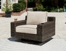 Coastline Bay Outdoor Swivel Lounge with Cushion - Yulissa Home Furnishings (NJ)