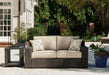 Coastline Bay Outdoor Loveseat with Cushion - Yulissa Home Furnishings (NJ)