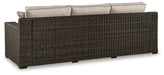 Coastline Bay Outdoor Sofa with Cushion - Yulissa Home Furnishings (NJ)