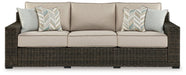 Coastline Bay Outdoor Sofa with Cushion - Yulissa Home Furnishings (NJ)