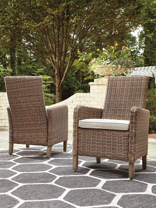 Beachcroft Arm Chair with Cushion (Set of 2) - Yulissa Home Furnishings (NJ)