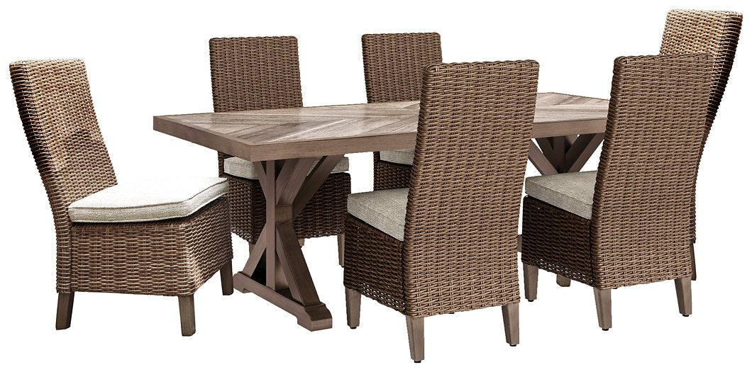 Beachcroft Outdoor Dining Set - Yulissa Home Furnishings (NJ)