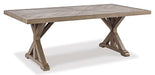 Beachcroft Dining Table with Umbrella Option - Yulissa Home Furnishings (NJ)