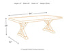 Beachcroft Dining Table with Umbrella Option - Yulissa Home Furnishings (NJ)