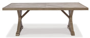 Beachcroft Dining Table with Umbrella Option - Yulissa Home Furnishings (NJ)