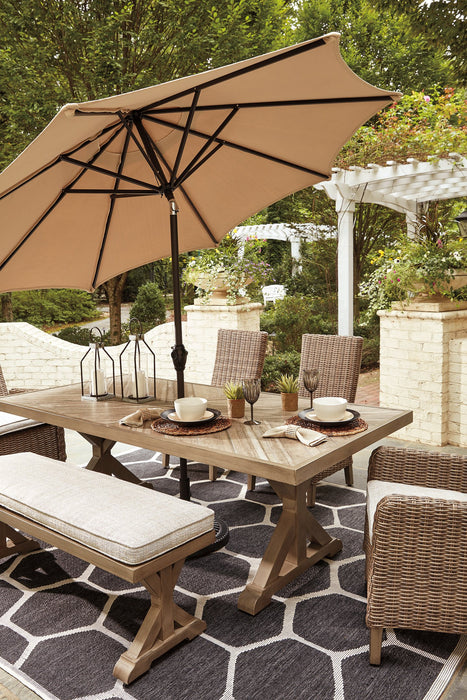 Beachcroft Outdoor Dining Set - Yulissa Home Furnishings (NJ)