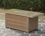 Beachcroft Beachcroft Fire Pit Table with Four Nuvella Swivel Lounge Chairs - Yulissa Home Furnishings (NJ)