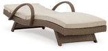 Beachcroft Outdoor Chaise Lounge with Cushion - Yulissa Home Furnishings (NJ)