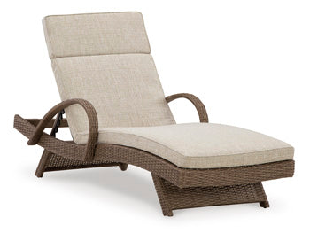 Beachcroft Outdoor Chaise Lounge with Cushion - Yulissa Home Furnishings (NJ)