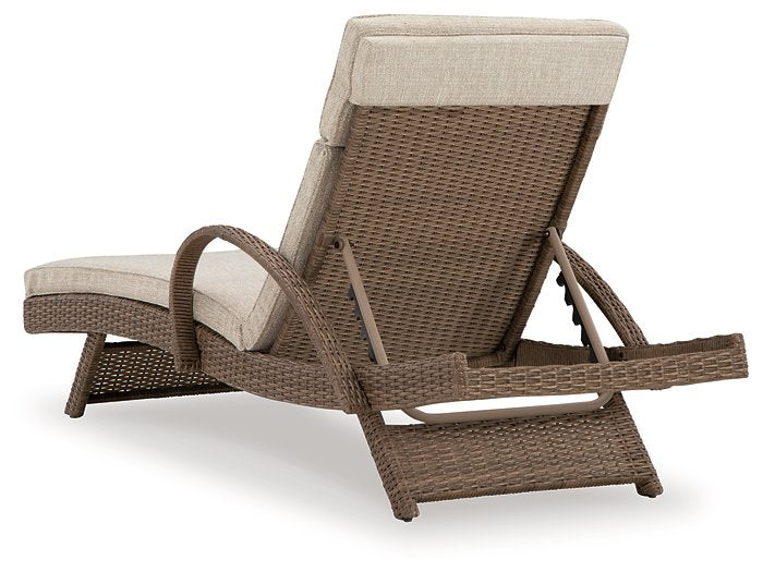 Beachcroft Outdoor Chaise Lounge with Cushion - Yulissa Home Furnishings (NJ)