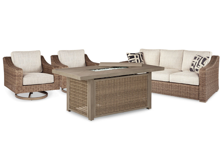 Beachcroft Outdoor Seating Set - Yulissa Home Furnishings (NJ)