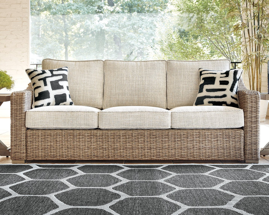 Beachcroft Beachcroft Nuvella Sofa with Coffee and End Table - Yulissa Home Furnishings (NJ)