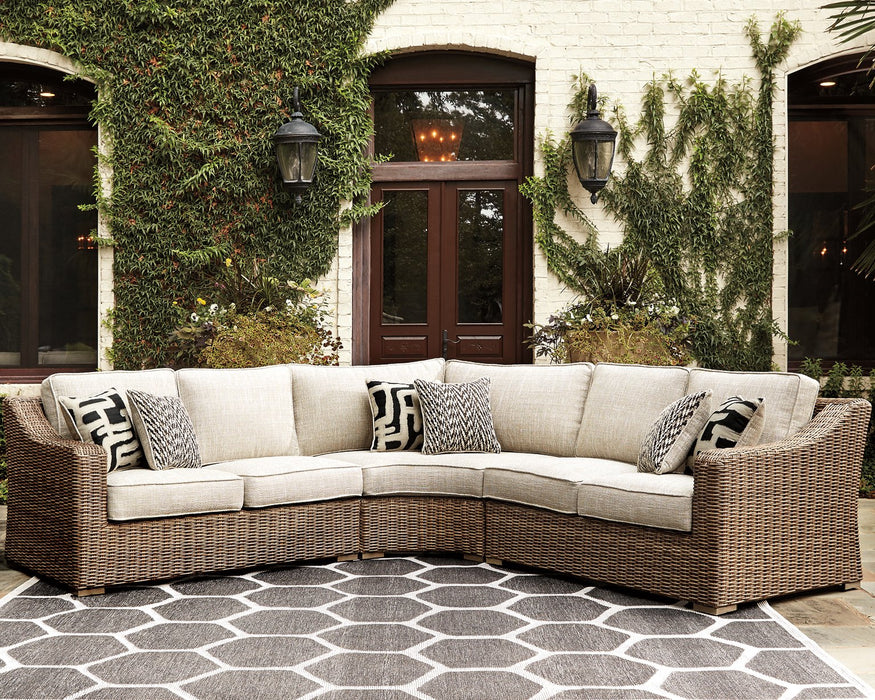 Beachcroft Outdoor Seating Set - Yulissa Home Furnishings (NJ)