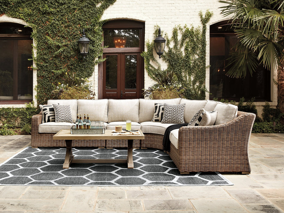 Beachcroft Outdoor Seating Set - Yulissa Home Furnishings (NJ)