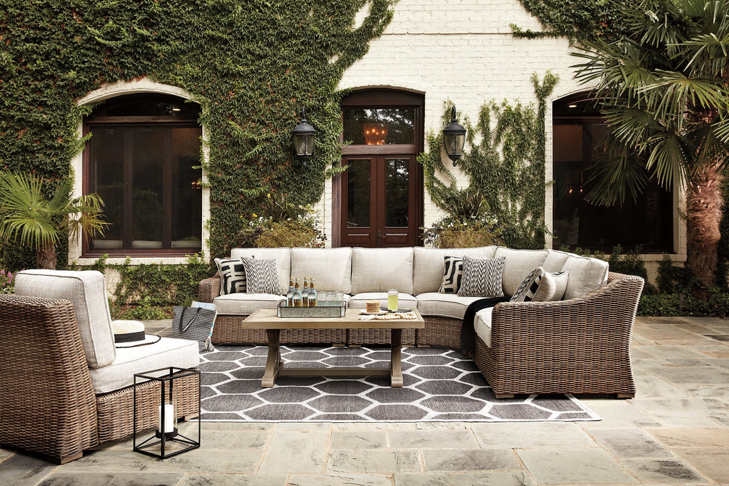 Beachcroft Outdoor Seating Set - Yulissa Home Furnishings (NJ)