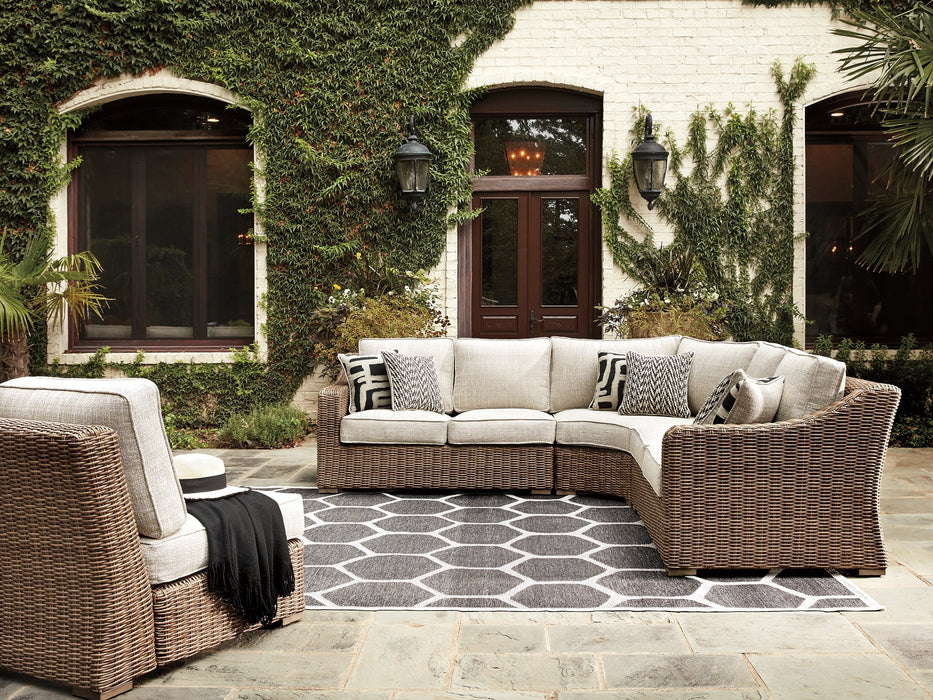 Beachcroft Outdoor Seating Set - Yulissa Home Furnishings (NJ)